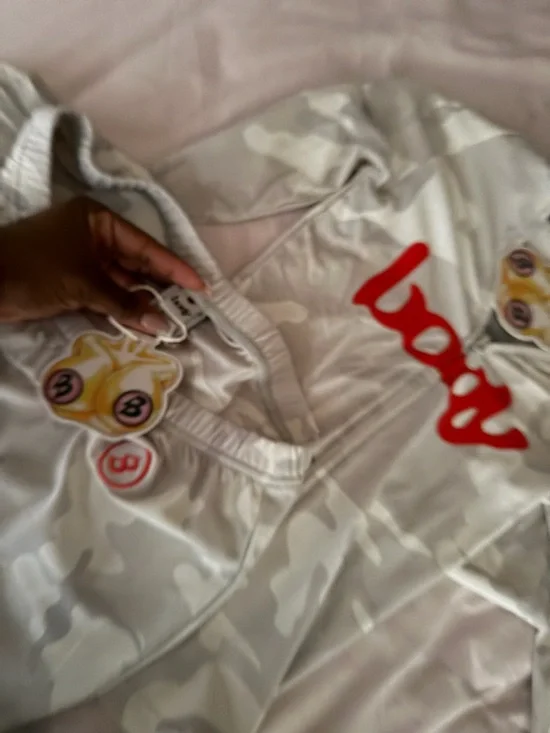 Light Gray Camo and red body by raven two piece - Picture 3 of 6